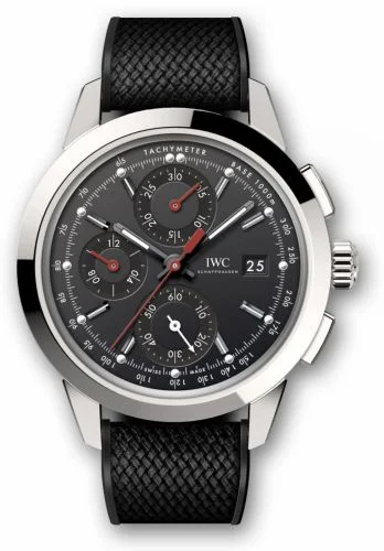 IWC Ingenieur Chronograph Custom Stainless Steel / Black-Red / Rubber IW3808-BL (IW3808BL)